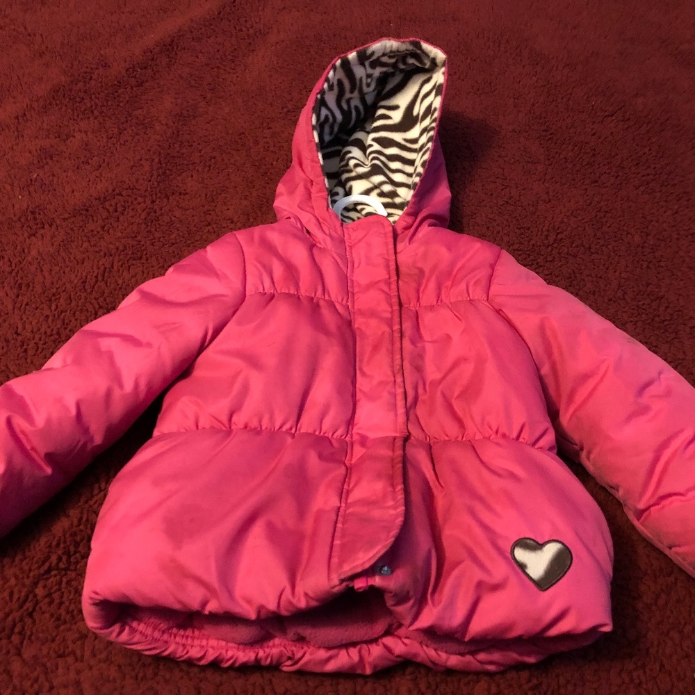 Carter's girls pink winter coat size 4T
